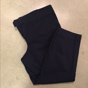 Navy Blue Cropped Pant
